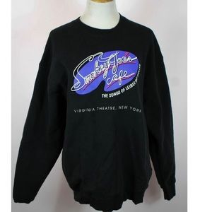 Vintage 90’s Smokey Joe’s Café New York Crew Neck Sweatshirt Black XL